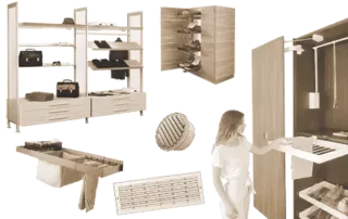 Attrezzatura interna per mobili e strutture per cabina armadio
